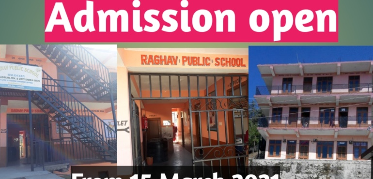 Admission open from 15th March 2021